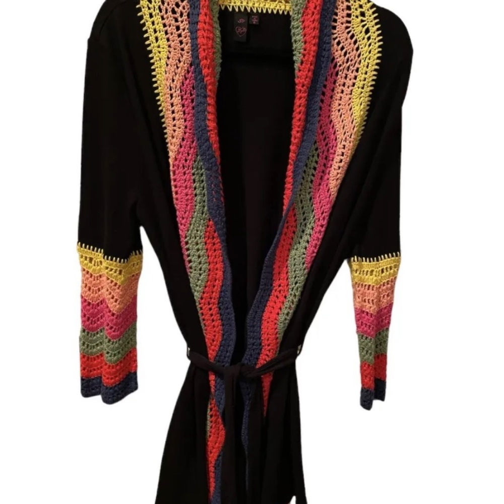 Si Style Sweater Womens Small Open Front